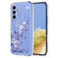 Coque Samsung Galaxy S25 FE en TPU à motif floral - Violete