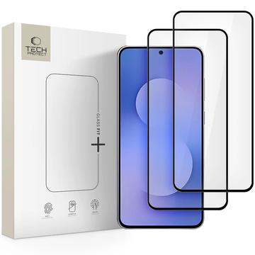 Protecteur d\'écran en verre trempé Samsung Galaxy S25 FE Tech-Protect Glass Fit+ - 2 Pcs. - Noir