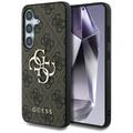 Coque Hybride Samsung Galaxy S25 Guess 4G Big Metal Logo - Marrone