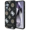 Coque MagSafe Samsung Galaxy S25 Guess 4G Printed Colored Peony Pattern - Noire