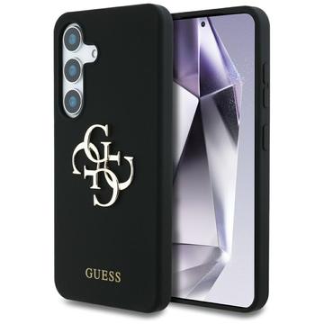 Coque silicone Samsung Galaxy S25 Guess Big 4G Logo Bottom Script