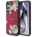 Coque Samsung Galaxy S25 Guess Grained Printed Flower Pattern - Compatible MagSafe