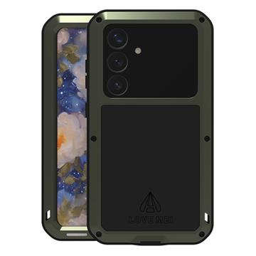 Coque Hybride Samsung Galaxy S25 Love Mei Powerful - Verte