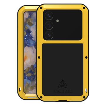 Coque Hybride Samsung Galaxy S25 Love Mei Powerful - Jaune
