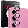 Kit de protection de l'objectif de l'appareil photo Samsung Galaxy S25 Northjo - Rose