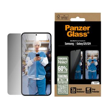 Protecteur d\'Écran Samsung Galaxy S25 PanzerGlass Ultra-Wide Fit Privacy EasyAligner