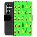 Étui Portefeuille Premium Samsung Galaxy S25+ - Avocado Pattern