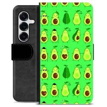 Étui Portefeuille Premium Samsung Galaxy S25+ - Avocado Pattern