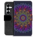 Étui Portefeuille Premium Samsung Galaxy S25+ - Mandala Coloré