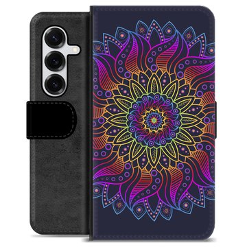 Étui Portefeuille Premium Samsung Galaxy S25+ - Mandala Coloré