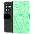 Étui Portefeuille Premium Samsung Galaxy S25+ - Menthe Verte