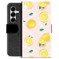 Étui Portefeuille Premium Samsung Galaxy S25+ - Motif Citron