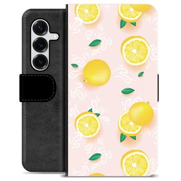 Étui Portefeuille Premium Samsung Galaxy S25+ - Motif Citron