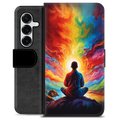 Étui Portefeuille Premium Samsung Galaxy S25+ - Méditation