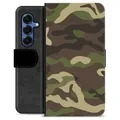 Étui Portefeuille Premium Samsung Galaxy S25 - Camouflage