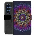 Étui Portefeuille Premium Samsung Galaxy S25 - Mandala Coloré