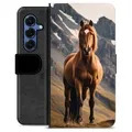 Étui Portefeuille Premium Samsung Galaxy S25 - Cheval
