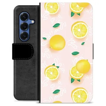 Étui Portefeuille Premium Samsung Galaxy S25 - Motif Citron