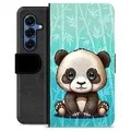 Étui Portefeuille Premium Samsung Galaxy S25 - Panda