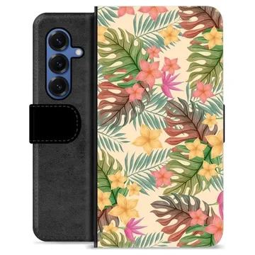 Étui Portefeuille Premium Samsung Galaxy S25 - Fleurs Roses