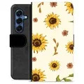 Étui Portefeuille Premium Samsung Galaxy S25 - Tournesol