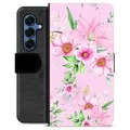 Étui Portefeuille Premium Samsung Galaxy S25 - Fleurs à L'aquarelle