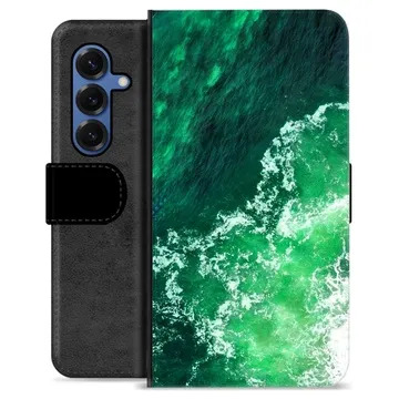 Étui Portefeuille Premium Samsung Galaxy S25 - Vagues