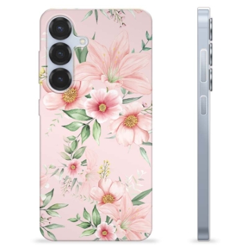 Coque Samsung Galaxy S25 en TPU - Fleurs à L\'aquarelle