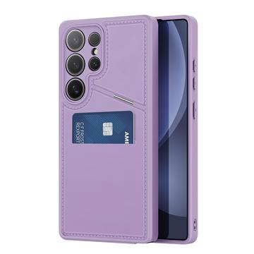 Etui magnétique Samsung Galaxy S25 Ultra Dux Ducis Rafi II avec Kickstand et fentes pour cartes - Violet