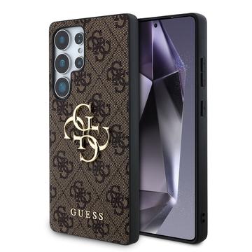 Coque Hybride Samsung Galaxy S25 Ultra Guess 4G Big Metal Logo - Marrone