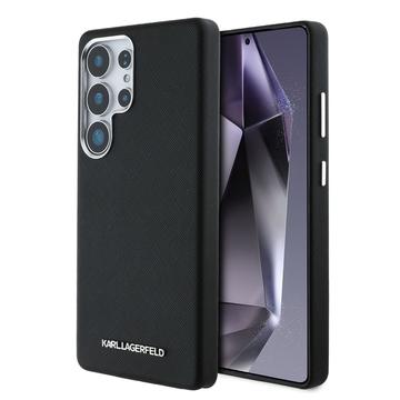 Étui Samsung Galaxy S25 Ultra Karl Lagerfeld Saffiano Metal Logo - Noir