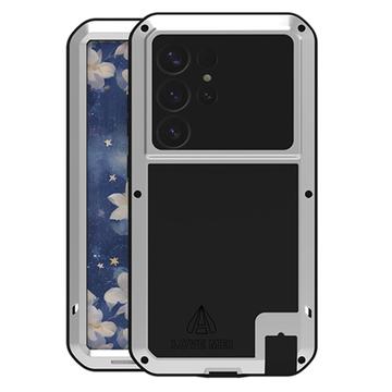 Coque Hybride Samsung Galaxy S25 Ultra Love Mei Powerful - Argenté