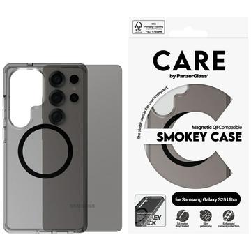 Coque Samsung Galaxy S25 Ultra PanzerGlass Care Smokey Urban Combat - Compatible MagSafe - Noir transparent