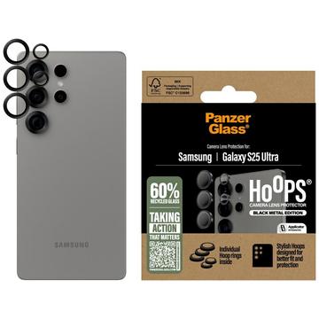 Protection de l\'objectif de l\'appareil photo Samsung Galaxy S25 Ultra PanzerGlass Hoops - Noir