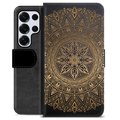 Étui Portefeuille Premium Samsung Galaxy S25 Ultra - Mandala