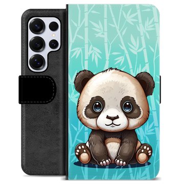 Étui Portefeuille Premium Samsung Galaxy S25 Ultra - Panda