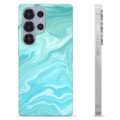 Coque Samsung Galaxy S25 Ultra en TPU - Marbre Bleu