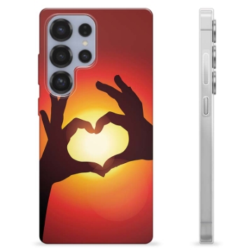 Coque Samsung Galaxy S25 Ultra en TPU - Silhouette de Coeur