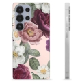 Coque Samsung Galaxy S25 Ultra en TPU - Fleurs Romantiques