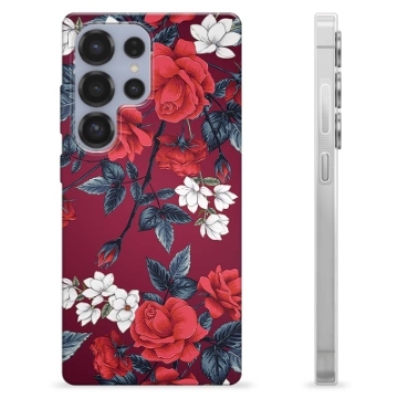 Coque Samsung Galaxy S25 Ultra en TPU - Fleurs Vintage