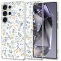 Coque Samsung Galaxy S25 Ultra en TPU Tech-Protect FlexAir - Fleurs de printemps