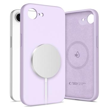 Étui en silicone liquide iPhone 16e Tech-Protect - Compatible MagSafe - Mauve