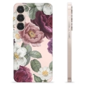 Coque Samsung Galaxy S25+ en TPU - Fleurs Romantiques