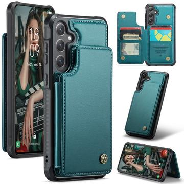 Étui Caseme C22 Samsung Galaxy S25+ avec portefeuille de cartes protégé par RFID - Vert