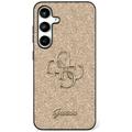 Coque Samsung Galaxy S25+ Guess Fixed Glitter 4G Metal Logo - Doré