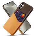 Coque Samsung Galaxy S25+ avec Porte-Cartes KSQ - Orange