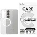 Coque Samsung Galaxy S25+ PanzerGlass Care Star Lit - Compatible MagSafe - Blanc transparent