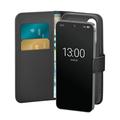 Étui portefeuille Samsung Galaxy S25+ Puro avec 2 fentes pour cartes - Noir