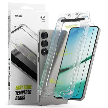 Protection d\'écran Samsung Galaxy S25+ en verre trempé Ringke Easy Slide - 2 Pcs.