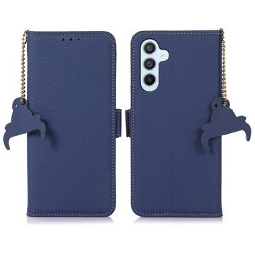 Étui Samsung Galaxy S26/S26 Pro en cuir avec RFID - Saphir
